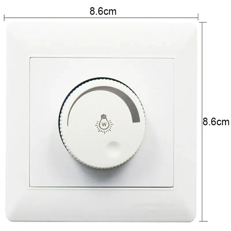 New 220V Light Dimmer Switch Adjustable Brightness Controller For Filament Lamp