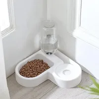 1pc Automatic Drinking Love Pet Bowl Moisture-proof Cat Bowl Dog Basin Dual-use Multi-functional Drinking And Feeding