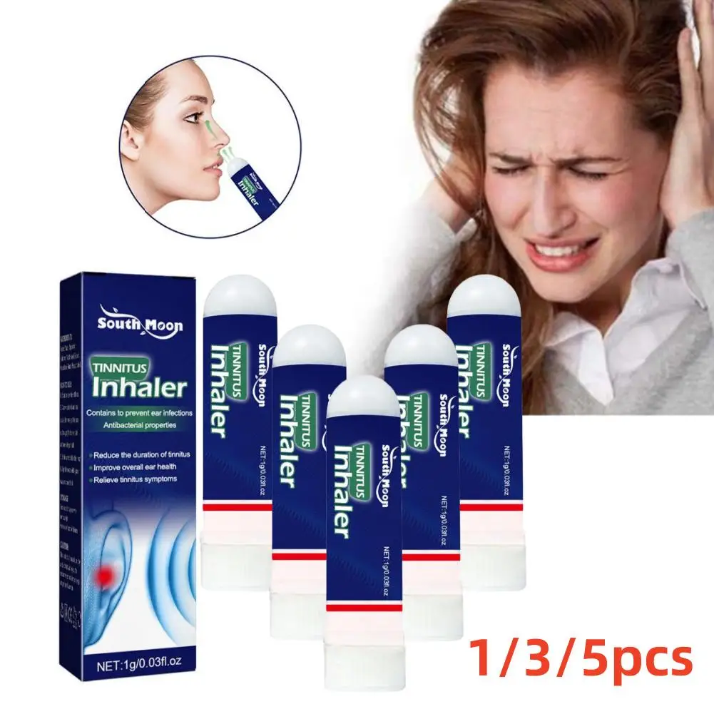 

1/3/5pcs Ear Ringing Relief Treatment Inhaler Relieve Deafness Tinnitus Itching Earache Ear Hard Hearing Treatment Health Care