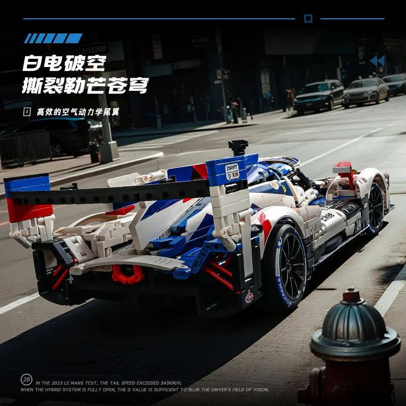 1:8 Tecnico 499P Super Sport Auto Da Corsa Building Blocks SC63 Auto Mattoni Assemblaggio Giocattoli Per I Bambini Regali Di Natale Ragazzi