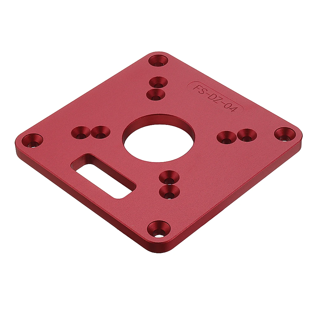 Woodworking 120x120mm Aluminum Alloy Router Table Insert Plate Mounting Base Plate for MAKITA RT0700C WORX Aoben