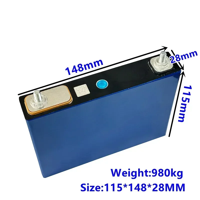 LifePO4 Rechargeable Lithium Iron Phosphate Battery, Off Grid Solar System 200Ah 3.2V Suitable for Ships, Golf Carts UPS Motor