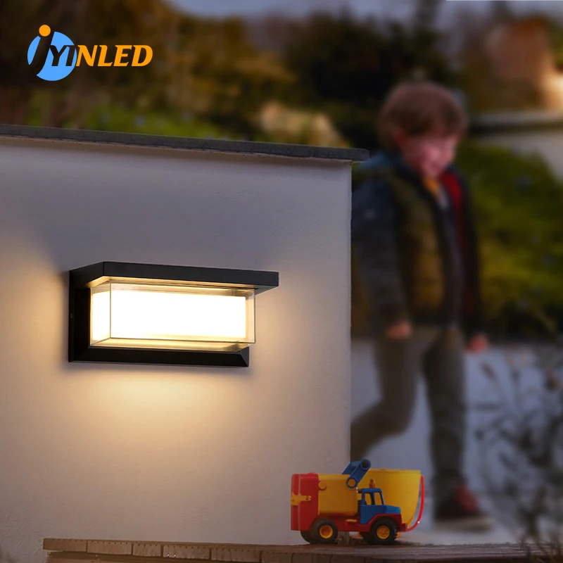 Outdoor LED Wall Lamp Garden Porch Surface Mounted Sconce Lighting Bathroom Moistureproof Ceiling Light