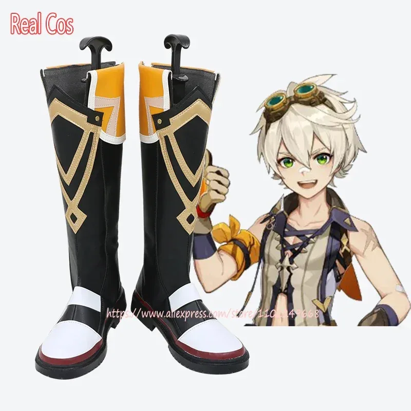 

RealCos Genshin Impact Bennett Cosplay Shoes Boots Halloween Christmas Shoes