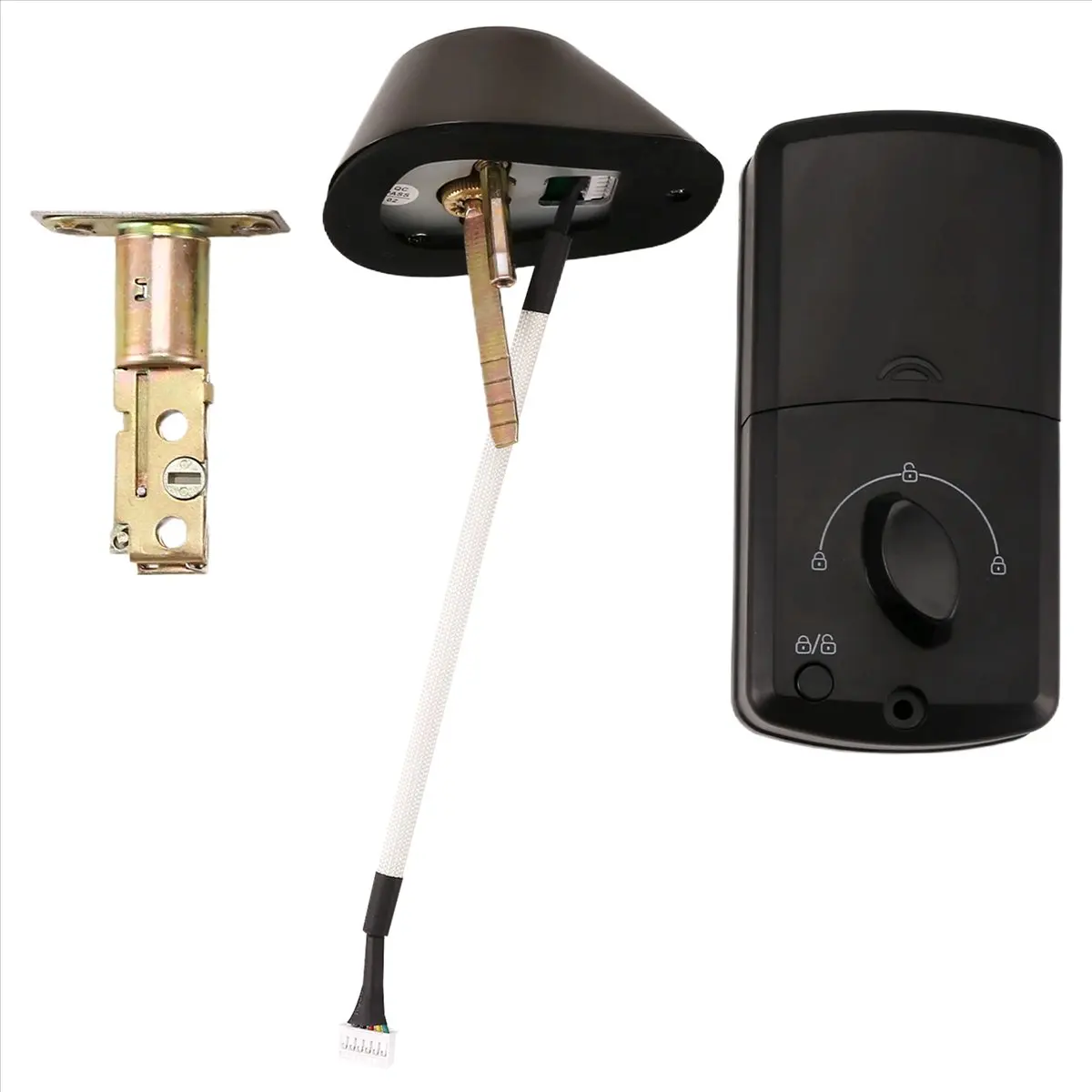 

A10I Electronic Door Lock for Tuya Intelligent Lock Keyless Entry Digital Door Lock Smart Deadbolt with Fingerprint