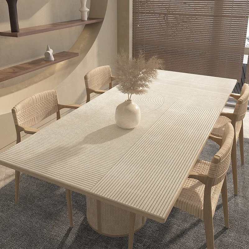 Table mat, waterproof and oil proof tablecloth, no wash, anti scald and heat-insulating mat, light luxury and high-end feel