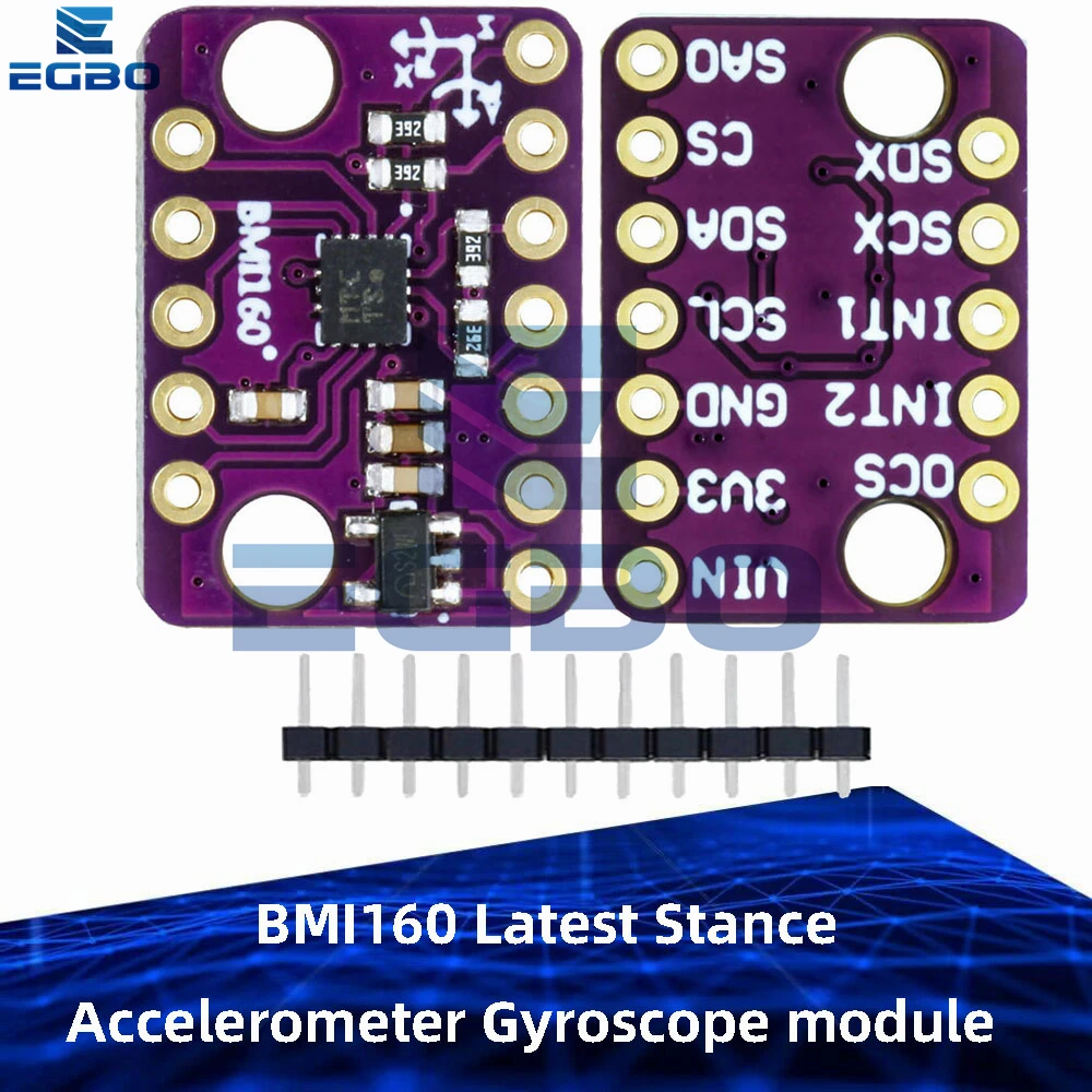 1PCS~10PCS EGBO BMI160 Latest Stance Accelerometer Gyroscope module 6 Dof inertial Measurement Sensors