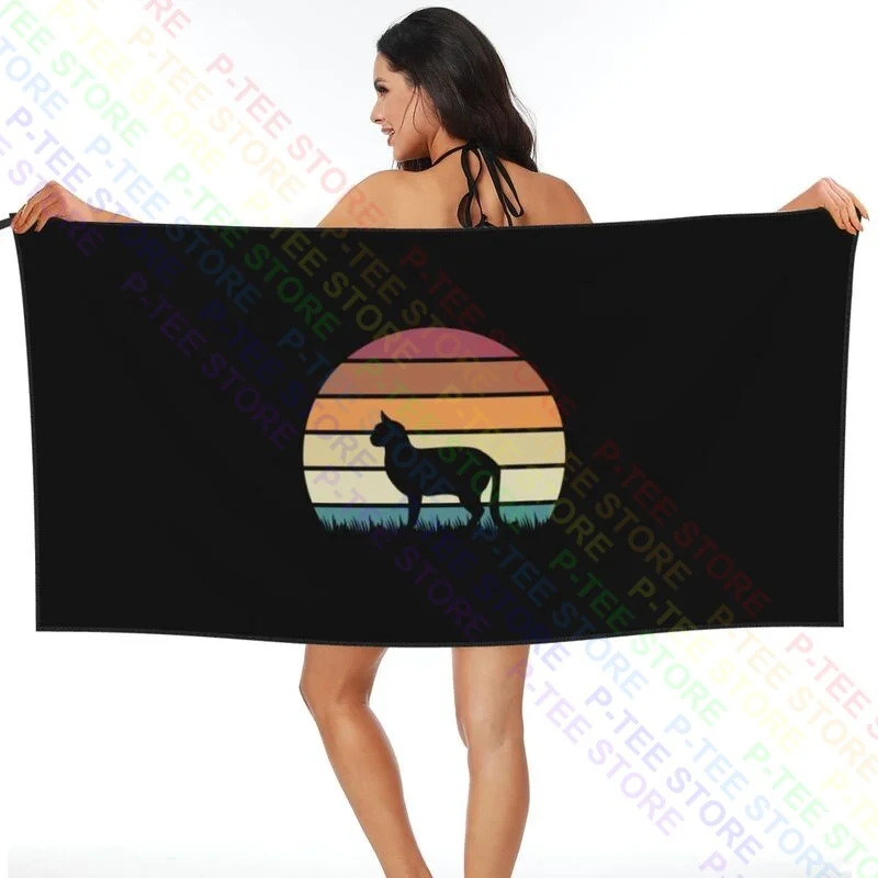 Sunset Kitten Feline Pet Australian Mist Cat Quick dry Towel Soft Bath Towel Superfine fiber