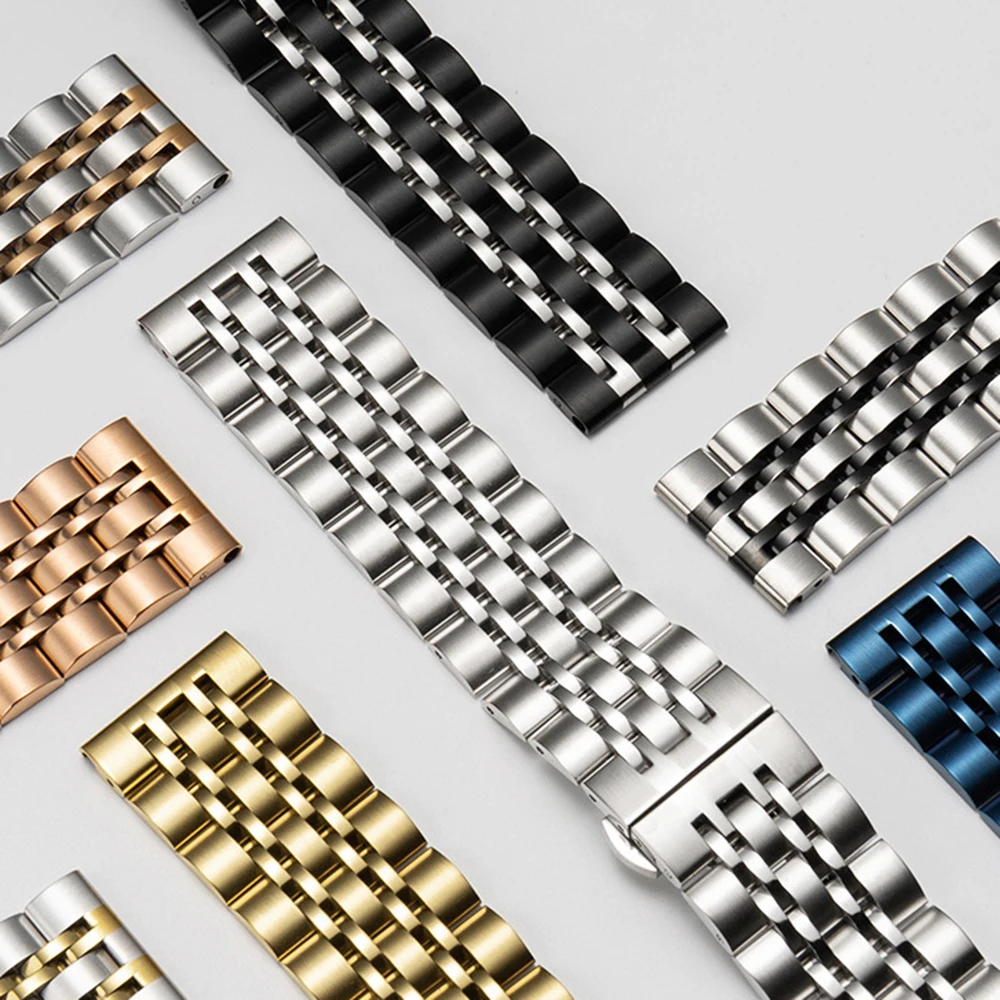 

Ремешок из нержавеющей стали для Samsung Watch 7/PE, роскошный браслет для Amazfit GTR 4/3/2, ремешок для Huawei Watch GT4 46 мм