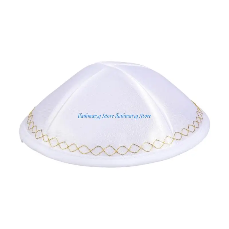 573B Elegant Jewish Skullcap Easy Care Polyester Formal Meetings Outdoor Functions