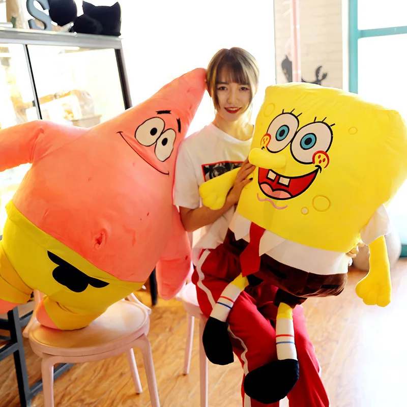 35cm Bob Esponja Plush Squarepants Patrick Eugene H. Krabs Gary muñeco de peluche Kawaii chico dibujos animados Anime juguete periférico regalo de Navidad