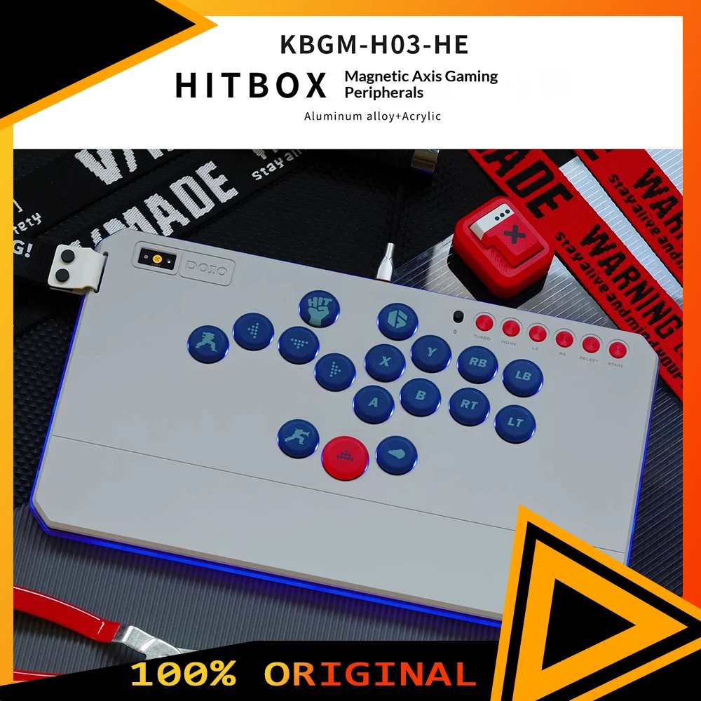 DOIO HITBOX Gaming Keyboard Magnetic axis adjustable 0.05MM Fast Trigger Wired Keyboard 1000Hz Rate Of Return For Pc Accessories