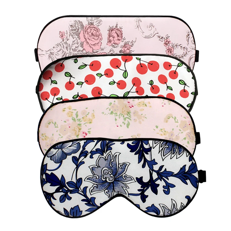 

100% Silk Sleep Eye Mask Natural Fast Sleeping Eyeshade Cover Shade Patch Eye Mask Soft Portable Blindfold Travel Eyepatch Women