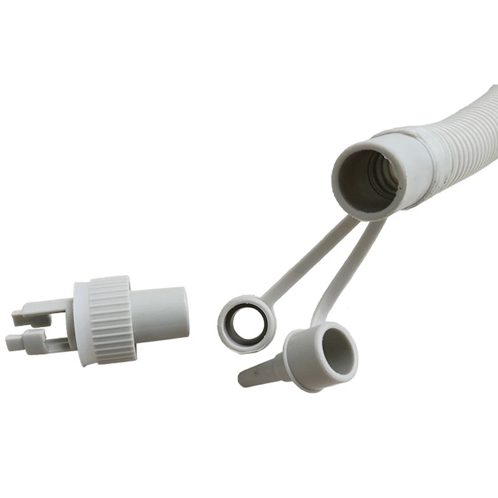 

2 Pcs Board Inflatable Boat Air Valve Conversion Joint Adapter for Kayak Marine Inflator White