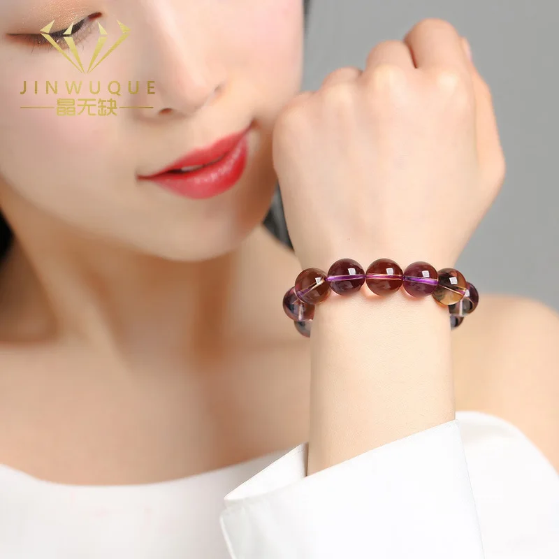 

Bolivian ametrine , amethyst bracelet for women, citrine jewelry gift