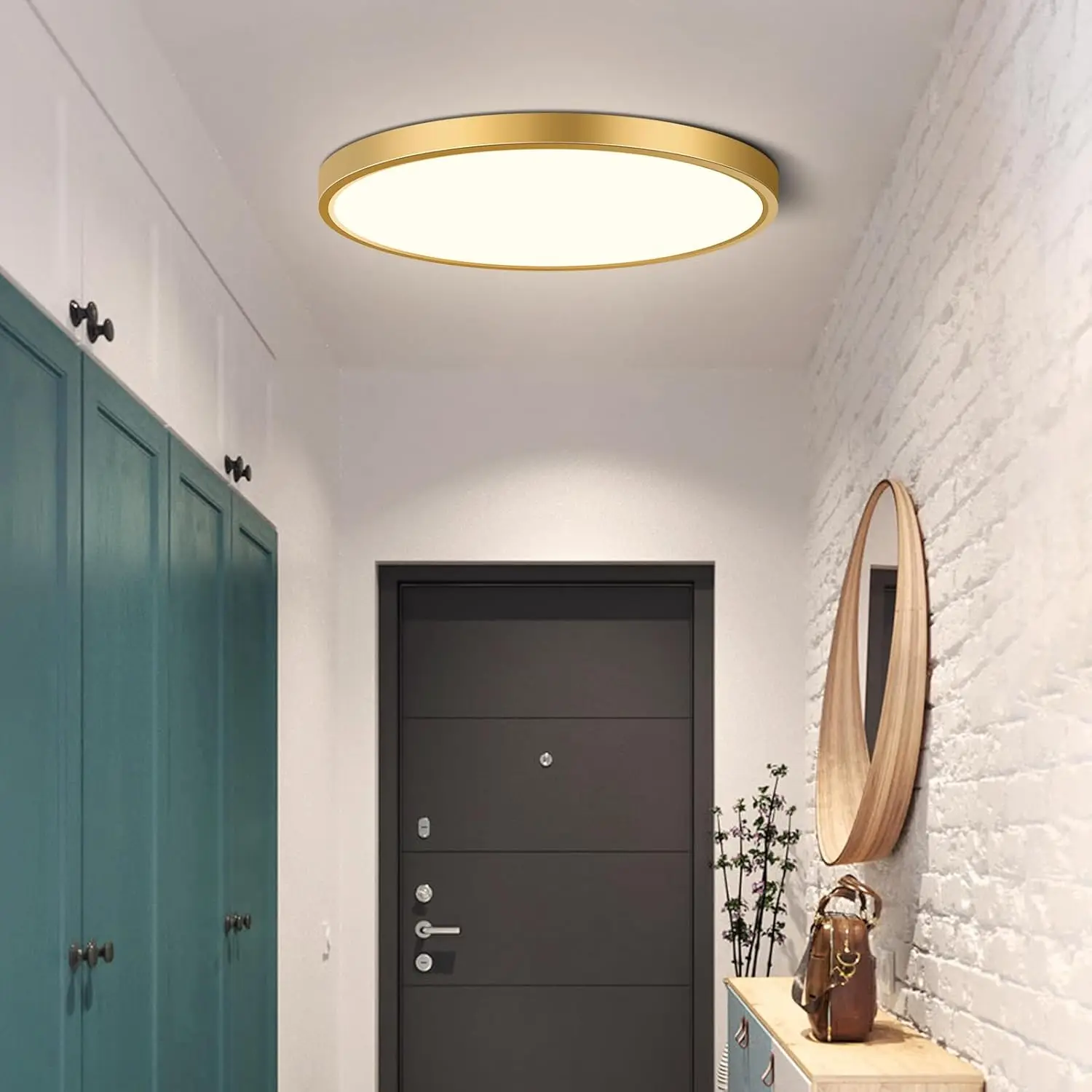

9Inch 18W LED Ceiling Light, 1800LM 4000K Natural White, Flush Mount, Modern Flat Fixture for Bedroom Living Room Bathroom