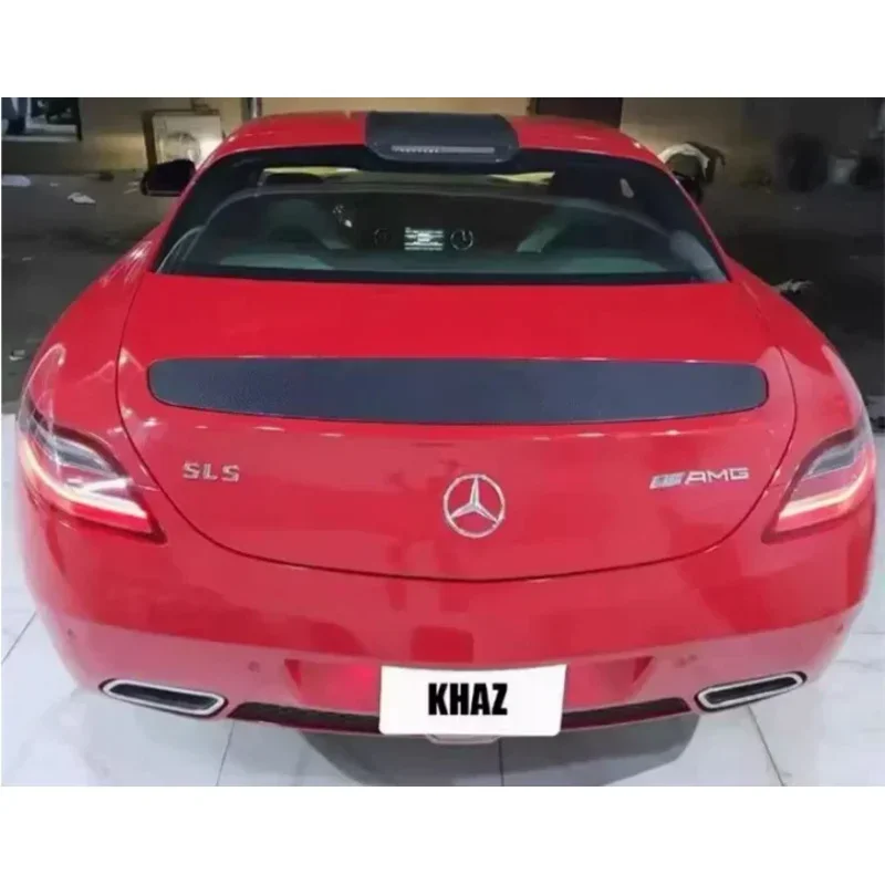 

For Mercedes-Benz SLS AMG C197 Coupe 2009-2015 Real Dry Carbon Car Rear Wing Trunk Lip Spoiler