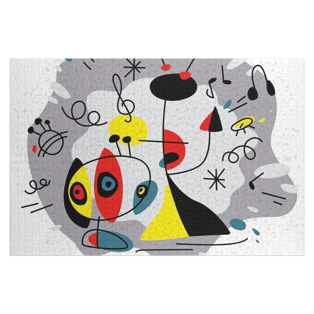 

Music inspired by Joan Miro Jigsaw Puzzle Personalized Gift Married Customizable Child Gift With Photo Anime Puzzle