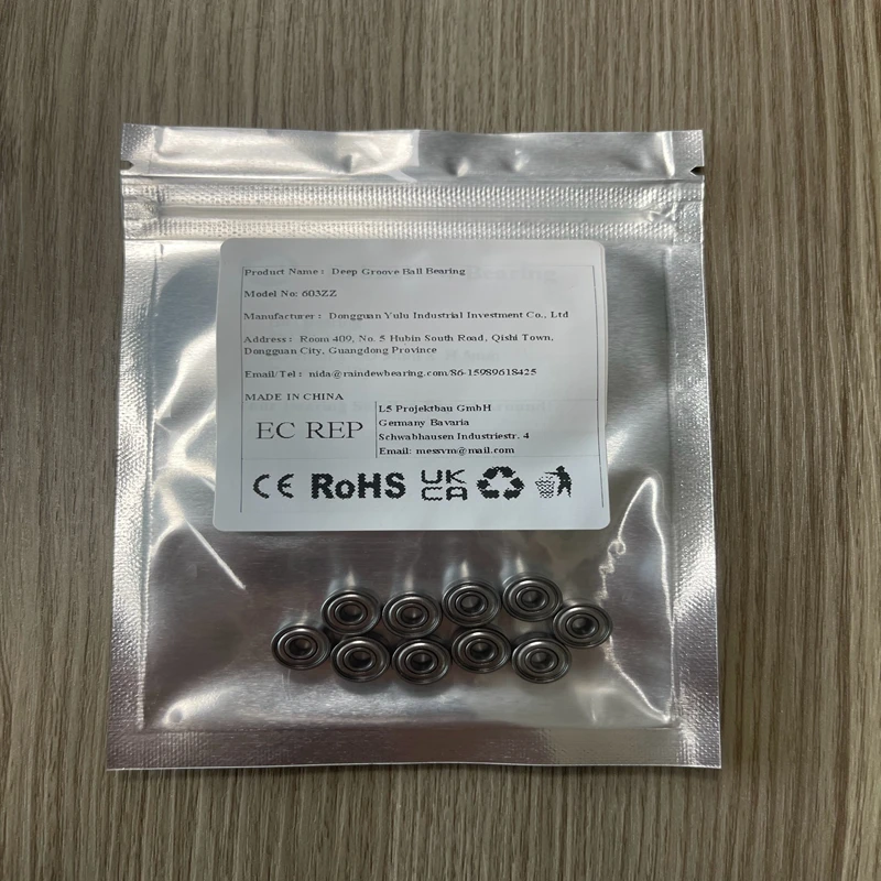 

10PCS High Speed Silent Deep Groove Ball Bearing 603-699 604 605 606 608 623 624 626 628 686 687 688 692 693 697 698 699 ZZ 2Z