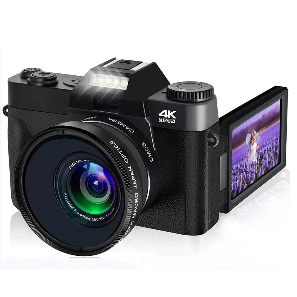 4K UHD Vlogging Camcorder 48MP Digital Camera 3.0