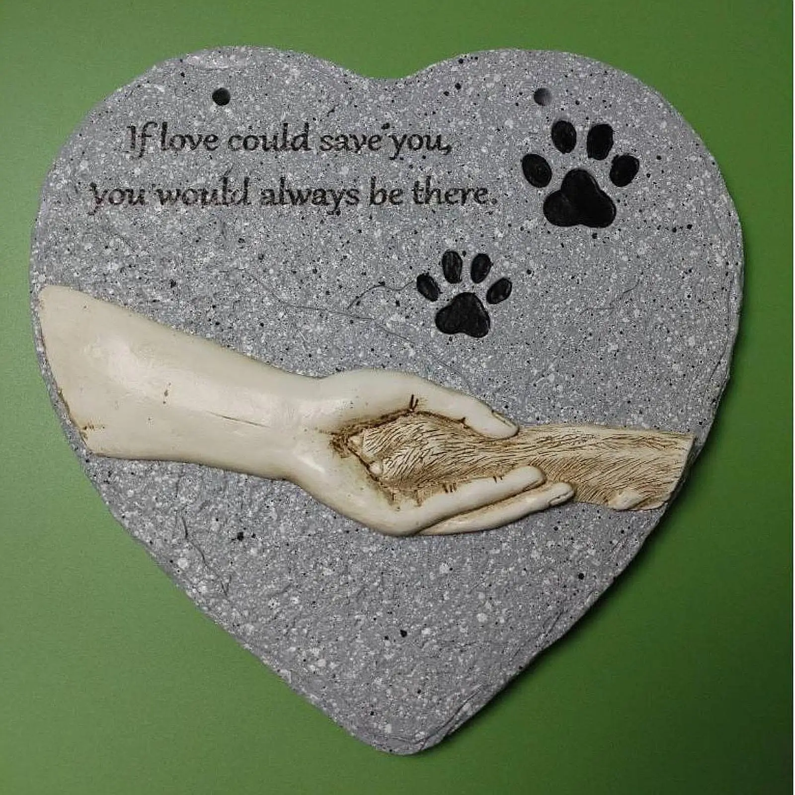 Pet Memorial Stones for Dogs Dog Grave Marker Gift Weatherproof Decoration Paw