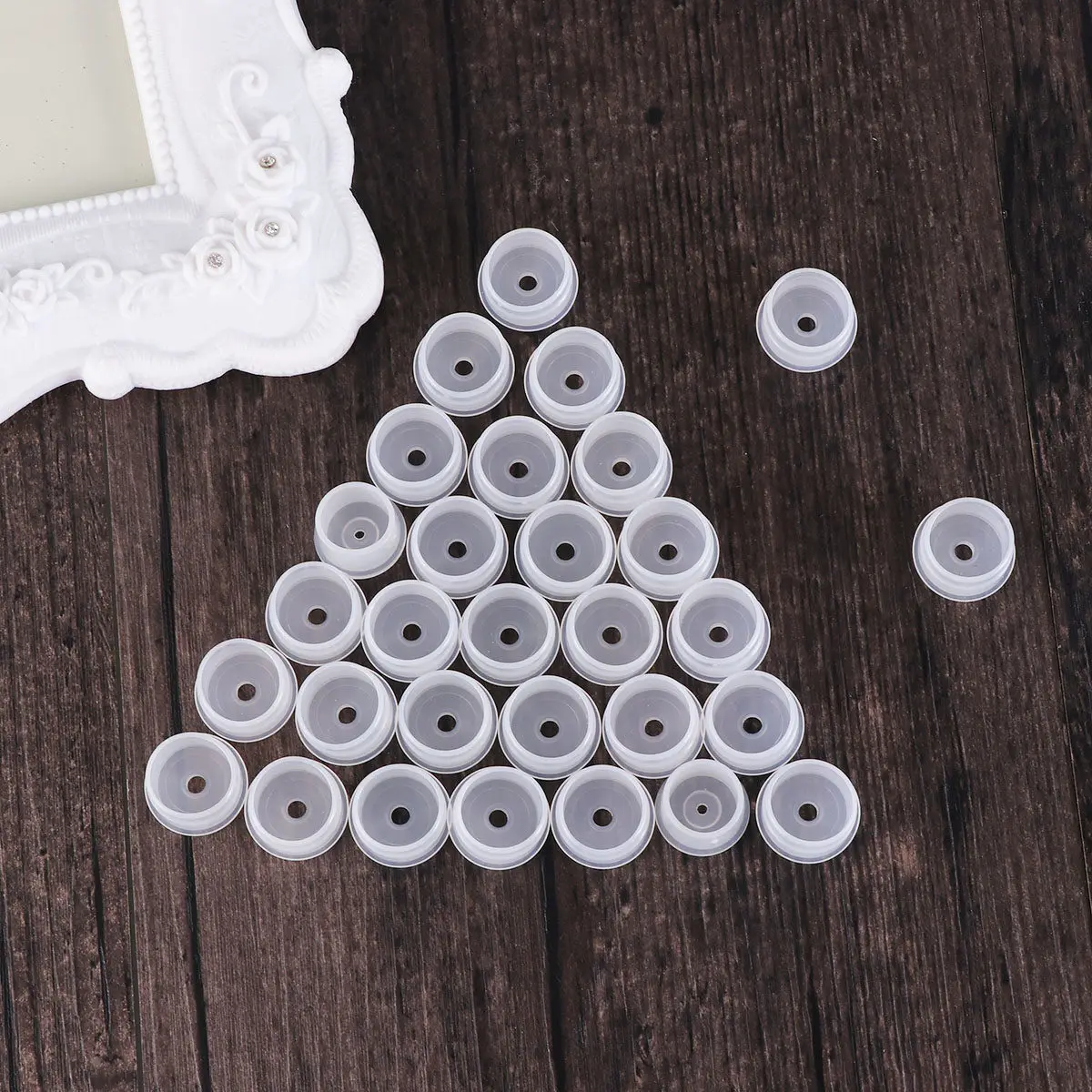 

30Pcs Bottle Sealing Cap Leakproof Hard Plastic Reusable Portable Compact 20Mm Diameter Standard Size Anti-Dust