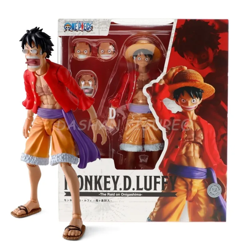 

Shf One Piece Monkey D Luffy Action Figure Collection 15cm Anime The War of The Island Of Ghosts Luffy Figurine Model Toys Gifts