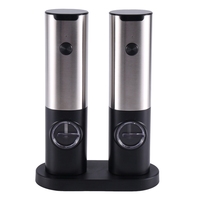 Electric Salt And Pepper Grinder Set With USB Rechargeable, Adjustable Coarseness Electronic Spice Pepper Mill Shakers