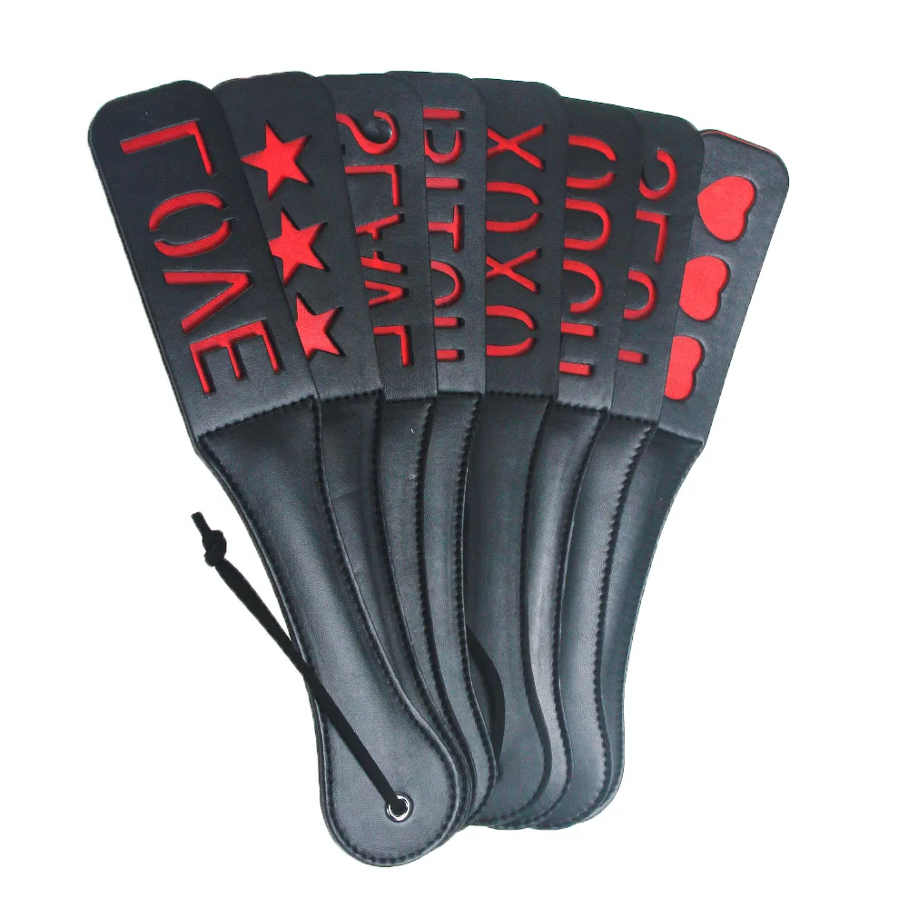 8 BDSM Suave PU Paddle Whip Flirt para Hombre Mujer Juguete Sexual Ideal para Mujeres Hombres Parejas Adultos Perfecto para Juego de Amante