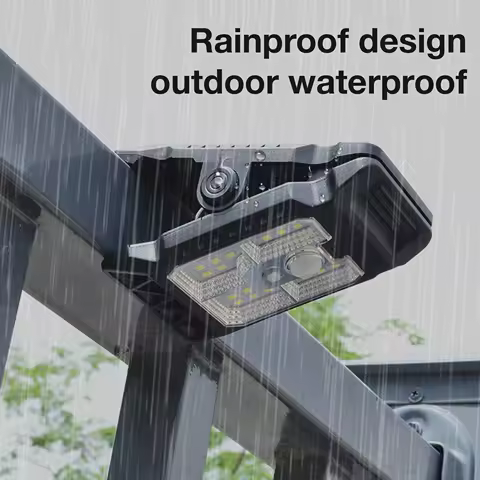 Clip-On Solar Motion Lights, Waterproof Portable LED Lighting for Fence Gate Garden Garage Camping Deck Patio Backyard Supplies