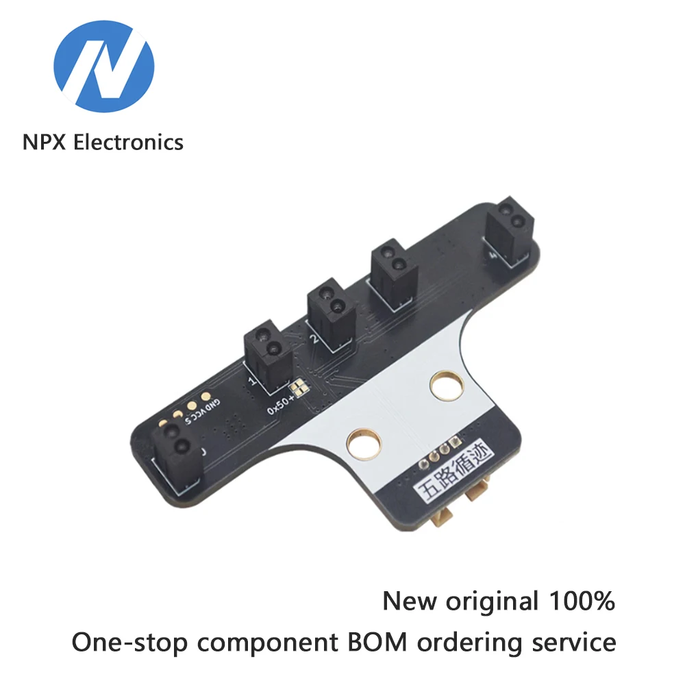 5-channel tracking sensor module, five-channel infrared line-following module (compatible with Ph2.0)