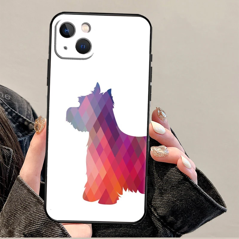 West Highland Terrier Westie Funda For iPhone 15 16 Pro Max 12 13 Mini 11 14 Pro Max XS X XR 15 16 Plus Case