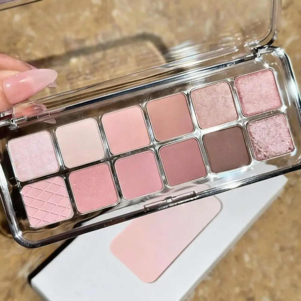 Korean Inspired Twelve Colors Matte Eyeshadow Palette Long Lasting High Pigmentation Professional Cosmetic For Smokey Eye Art