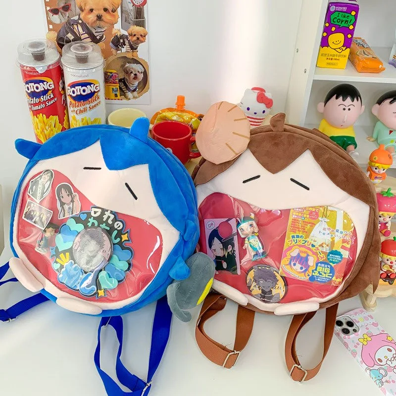 Hatsune Mikimoto Uwa Luka Kaito Meiko Virtuelle Sängerin Charakter Cartoon Puppe Umhängetasche Cartoon Anime Geschenk