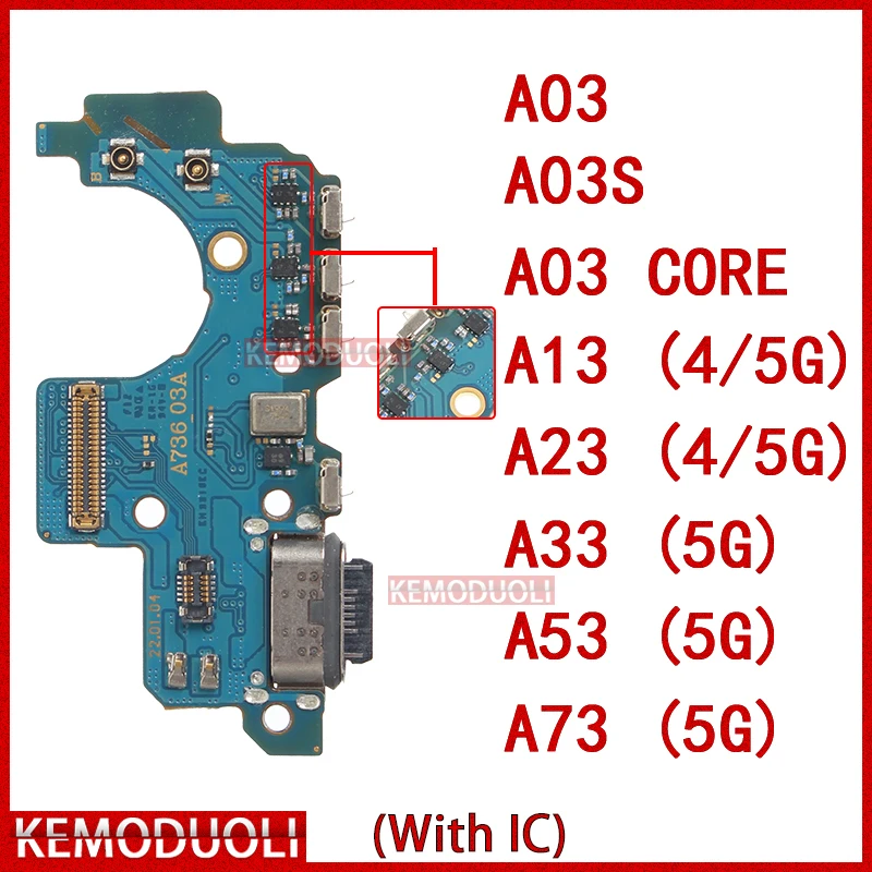 

Usb Dock Charger Port for Samsung Galaxy A03 Core A03S A13 A23 A33 A53 A73 4G 5G Charging Board Module