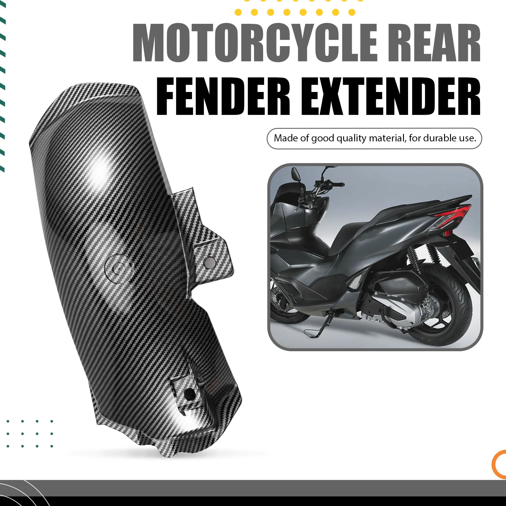 

Motorcycle Rear Fender Extender Mudguard Extension For Honda PCX 160 125 PCX160 PCX120 ADV160 ADV 160 Carbon