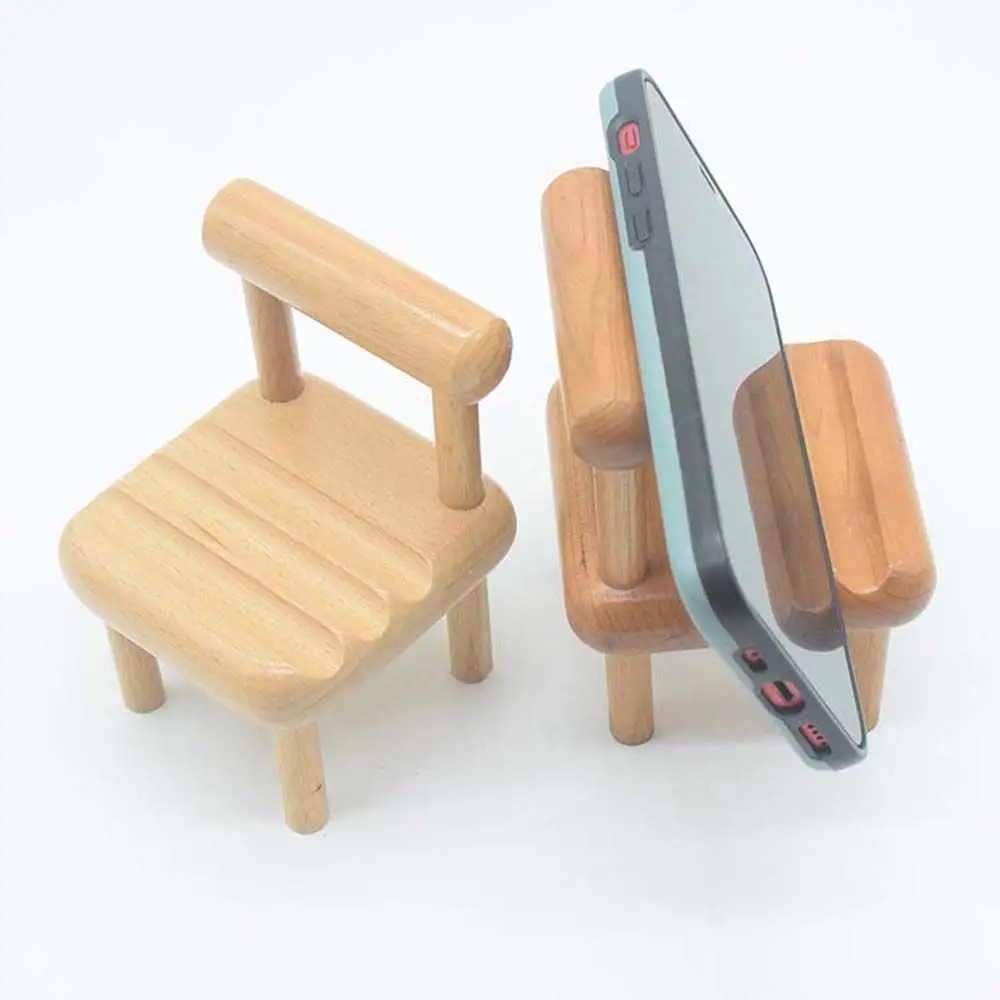 

Stand Holder For Phones Tablet Wooden Chair Cell Phone Bracket Chair Phone Holder Mobile Phone Holder Mobile Phone Stand