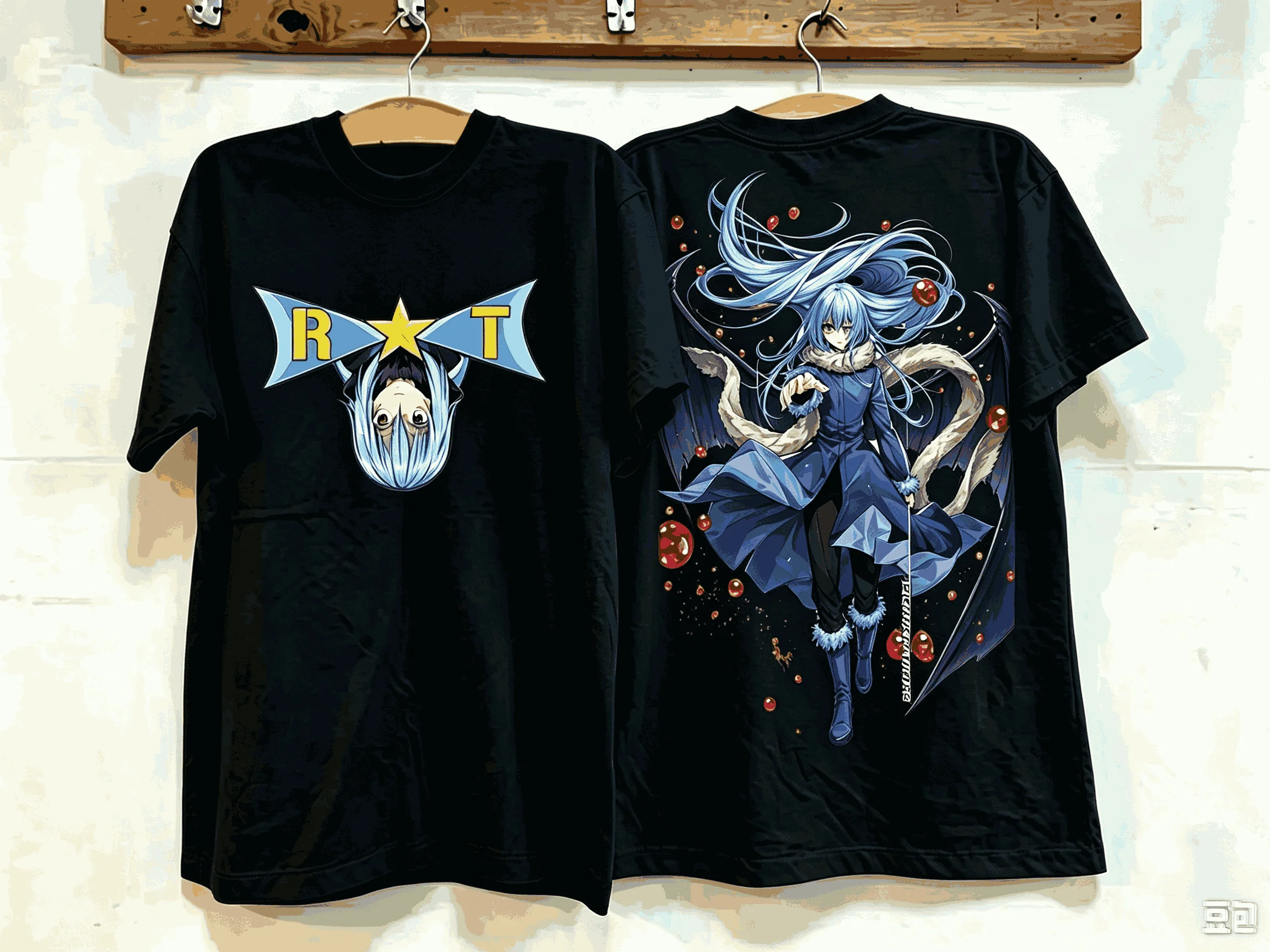 Reincarnated as a Slime T-shirt Summer Short Sleeve Male Tshirts Casual Fashion Oversized Unisex Streetwear Trendy Cotton soft