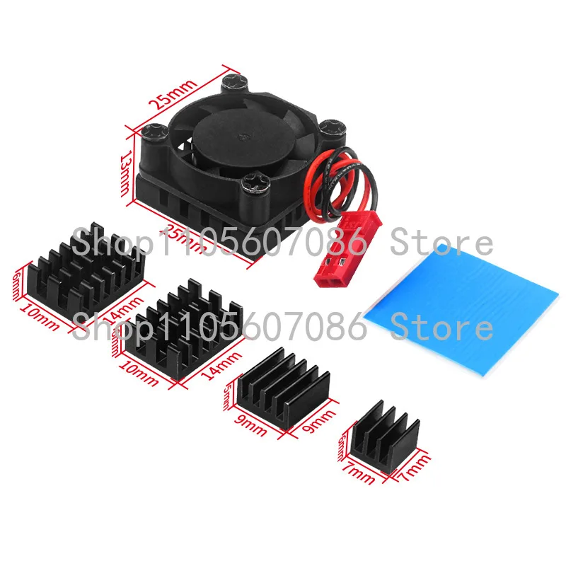 Suitable for Orange Pi 5 Plus Cooling Fan Aluminum Heatsink CPU Chip Cooling OrangePi