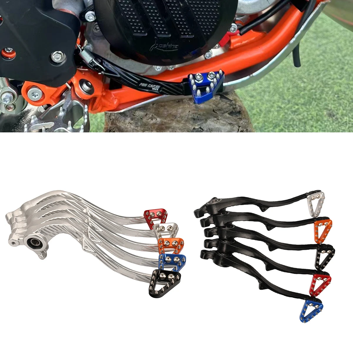 

CNC Aluminum Brake Pedal Lever For HUSOVARNA TC250 TE250 TX300 For KTM 250SX 250EXC 300XC 300EXC For GASGAS EX EC MC 2023-2024