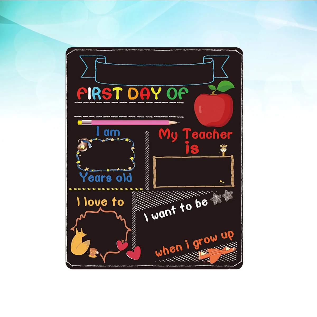 Home Decoration Blackboard Practical Message Easel Stand for Sign Office Small Chalkboards Student Education Tool Signs Girl