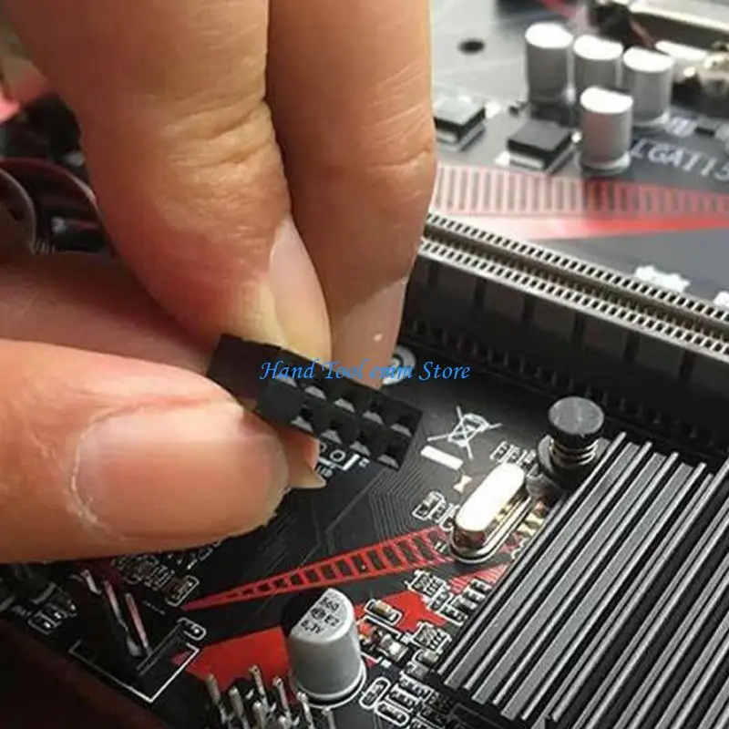 H37F Motherboard Extension Cable Front Panel USB2.0 Port and 3.5mm Microphones Headphone Port for Computer Chassis Case