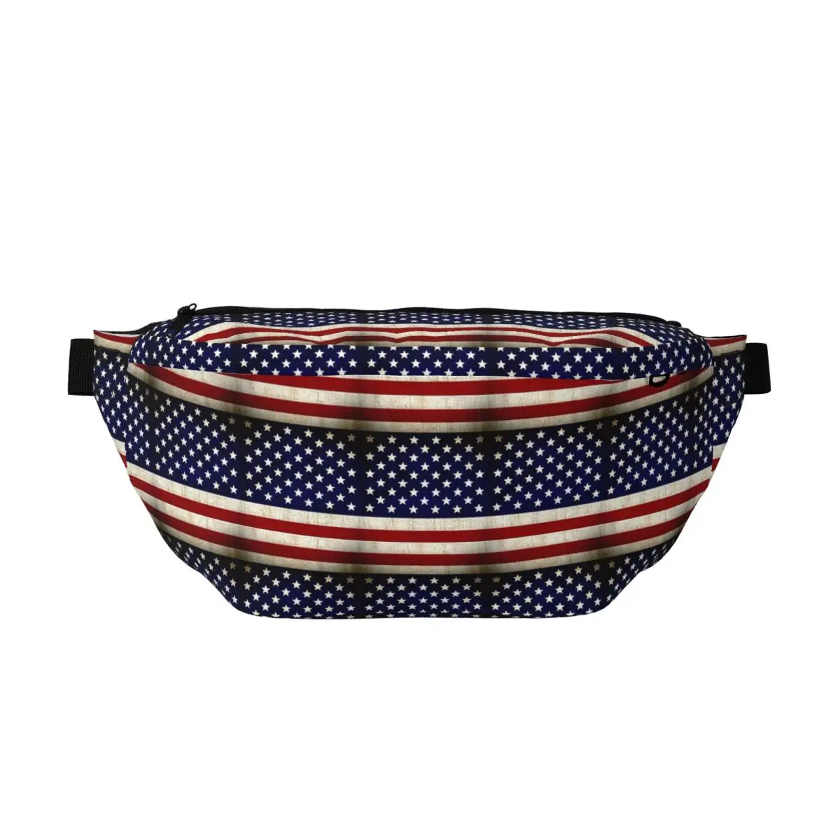 

Crossbody Waist Bag American USFlag Men Women Adjustable Fanny Pack Traveling Running Money Phone Pouch Chest Bag