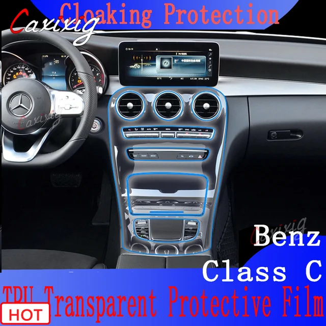 Do Mercedes Benz C C180 C200 Class GLC 200 260 W203 W204 W205 Naklejka antyzadrapaniowa Przezroczysta folia ochronna TPU do samochodu
