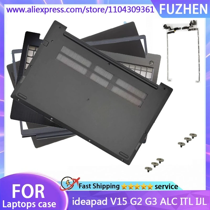New Cover For Ideal V15 G2 G3 ALC ILL LCD Rear Cover/Top Cover Front Frame/Palm Pad/Bottom Cover/hinges Black