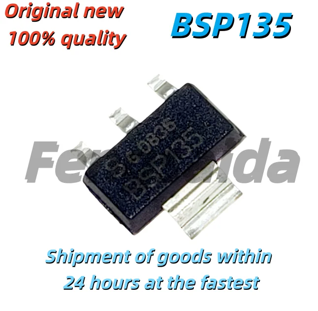 5PCS Brand new original BSP135 600V surface mount SOT-223 120MA N-channel field-effect transistor chip