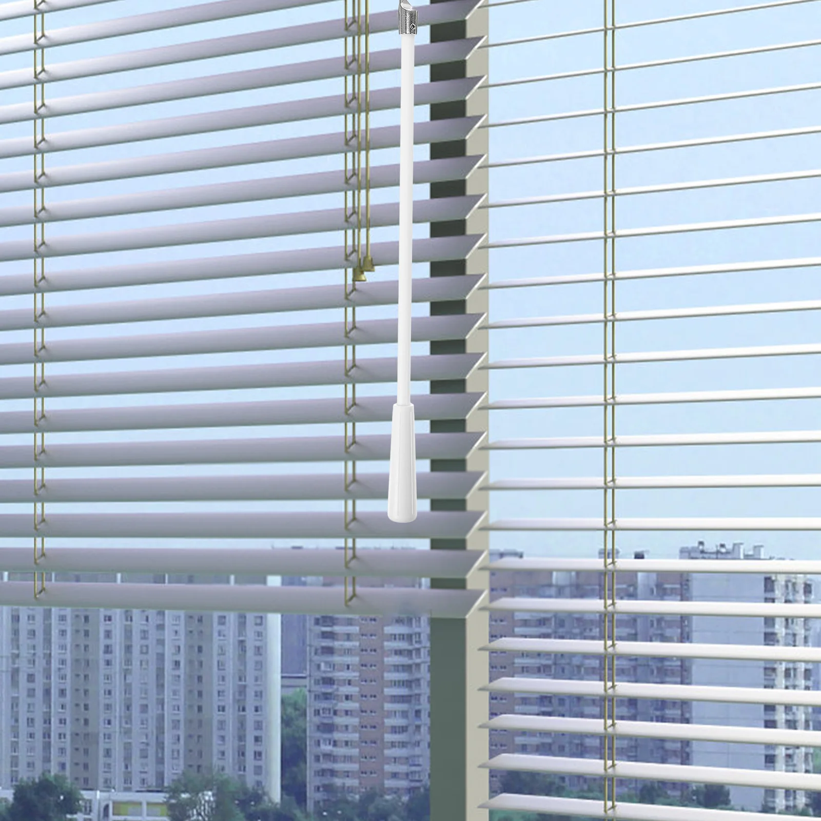 

Vertical Blind Replacement Rod Window Curtain Tilt Wand Stainless Steel Acrylic Hook Lightweight Wear Resistant Rod for Sliding