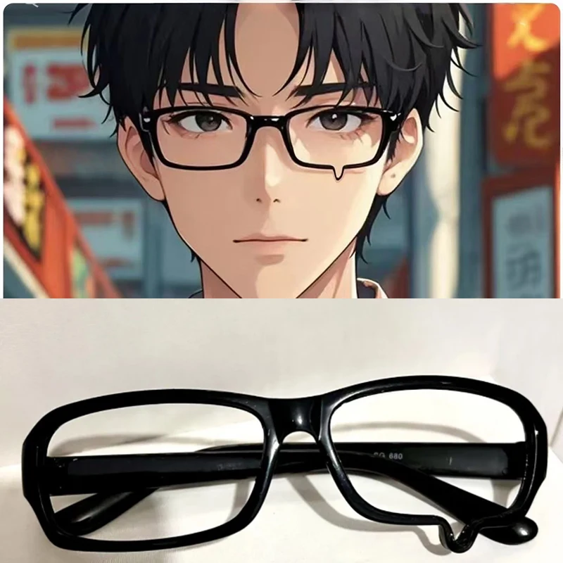 

2025 Japanese Anime Teardrop Cosplay Without Lenses Glasses Crying Tears Glasses Y2K Eyewear for Daily Wear Party Costume Props