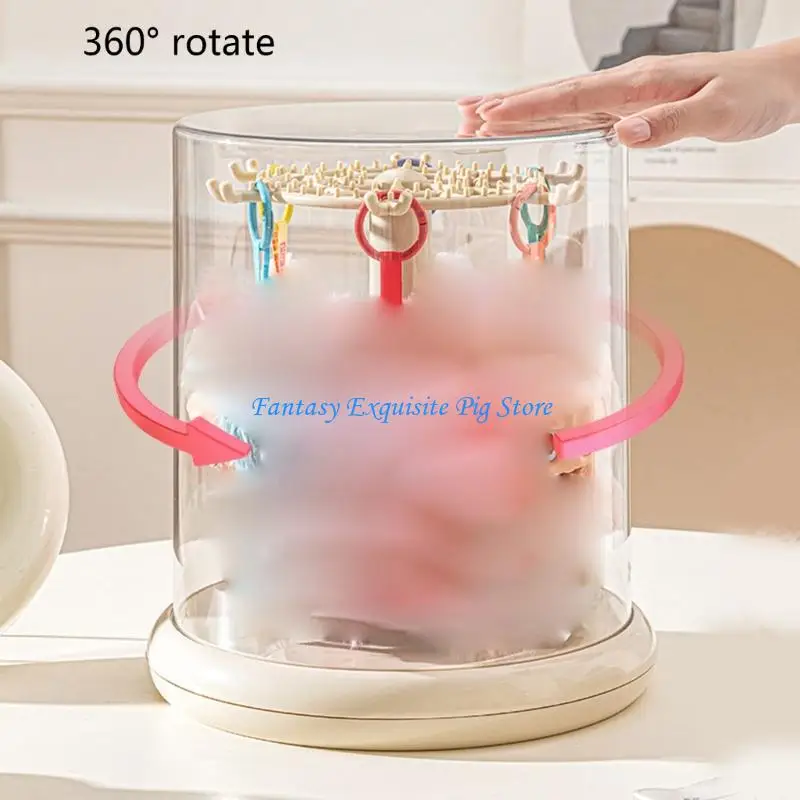 

Rotating Showcase Stand Shatterproof Transparent Cover for Collections Exhibits