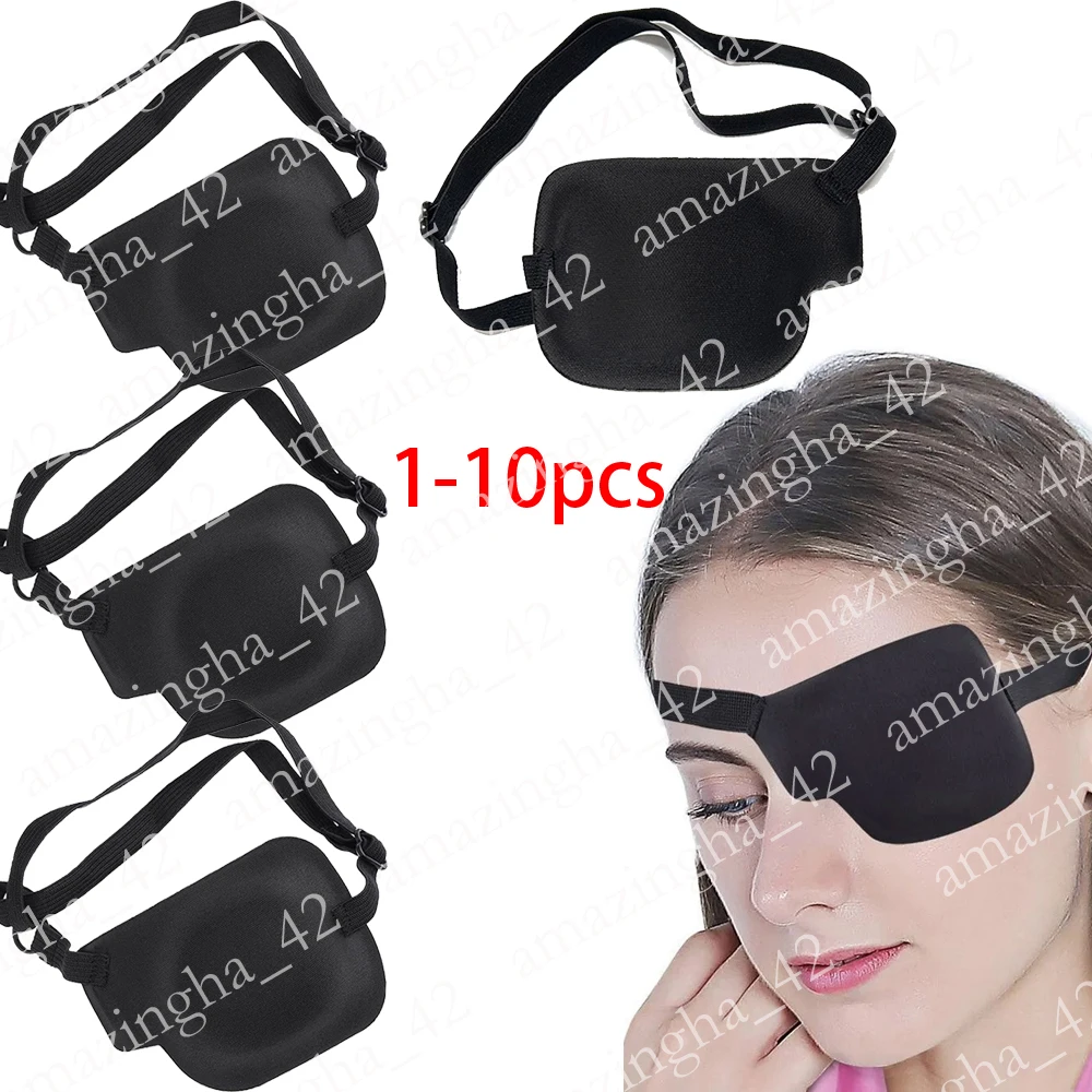 

1-10pcs Single Eye Patch One Eye Concave Adjustable Washable Medical Eyepatch for Eye Protection And Safety